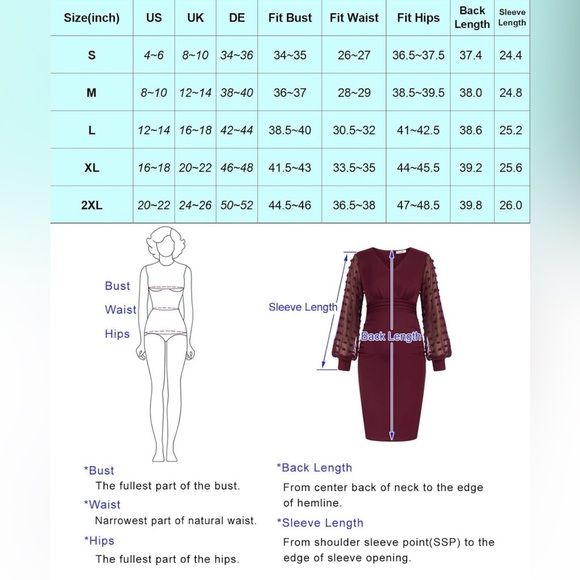 NWT Swiss Dots Mesh Sheer Sleeve Maternity Dress Size Medium - Picture 6 of 6